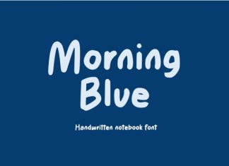 Morning Blue Font preview image 1
