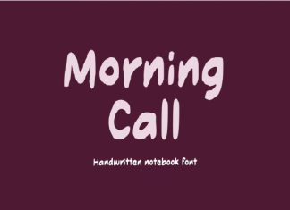 Morning Call Font preview image 1