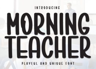 Morning Teacher Font preview image 1