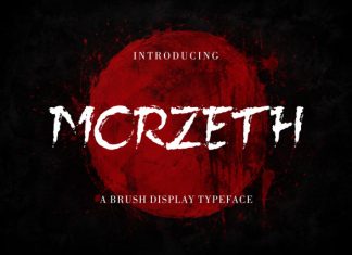 Morzeth-Horror Brush Display Font preview image 1