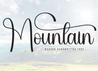Mountain Font preview image 1