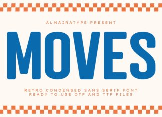 Moves Font preview image 1