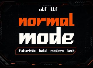 NormalMode – Modern Logo Font preview image 1