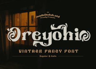 Oreyohi – Vintage Fancy Font preview image 1