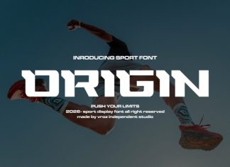 Origin Font preview image 1