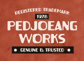 PEDJOEANG Font preview image 3