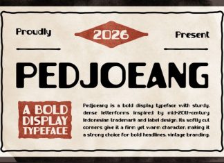 PEDJOEANG Font preview image 1