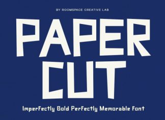 Paper Cut – Playful Display Typeface Font preview image 1