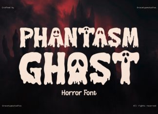 Phantasm Ghost Horror Font preview image 1
