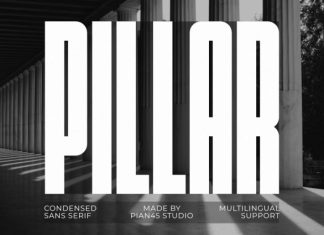 Pillar – Condensed Sans Serif Font preview image 1