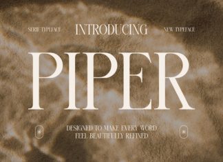 Piper – Refined Editorial Serif Font preview image 1