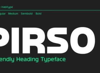 Pirso Font preview image 1