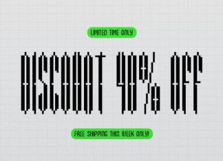 Pixel Condensed Pixelated Condensed Font preview image 2