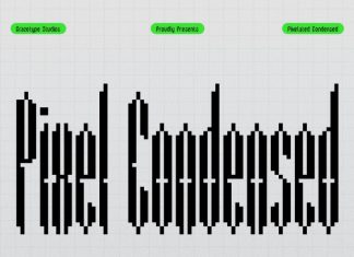 Pixel Condensed Pixelated Condensed Font preview image 1
