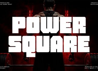 Power Square – Heavy Bold Sports Branding Font preview image 1