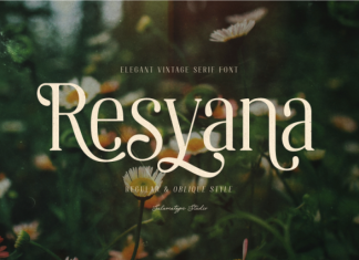 Vintage Serif Font – Resyana preview image 1