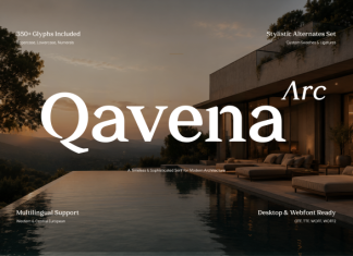 Qavena Arc – Residential Organic Serif Font preview image 1