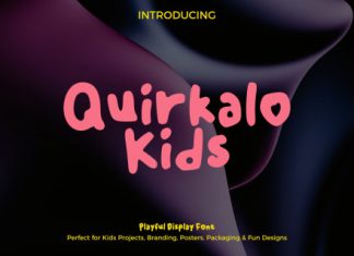 Quirkalo Kids Playful Display Font preview image 1
