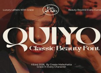 Quiyo – Classic Beauty Font preview image 1
