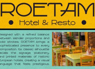 ROETAM Font preview image 2