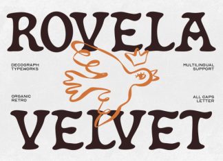 ROVELA VELVET – Organic Retro Font preview image 1