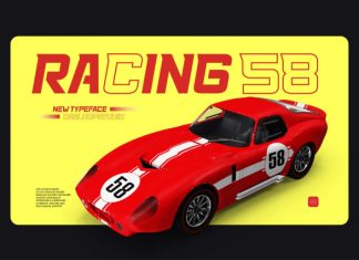 Racing 58 – Sport Racing Logo Font preview image 1