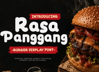 Rasa Panggang – Burger Display Font preview image 1