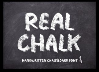 Real Chalk Font preview image 1