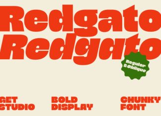 Redgato – Chunky Bold Display Font preview image 1