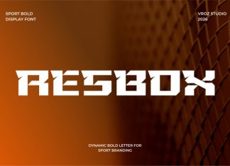 Resbox Font preview image 1