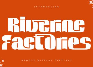 Riverine Factories – Bold Retro Font preview image 1