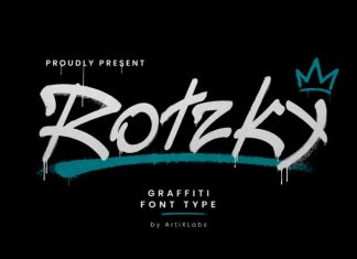 Rotzky Graffiti Type Streetwear Font preview image 1