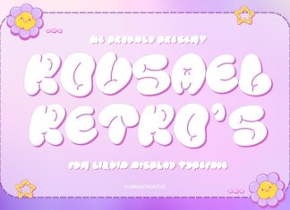 Rousael – Liquid Display Font preview image 1