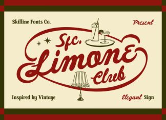 SFC Limone Club Script Font preview image 1