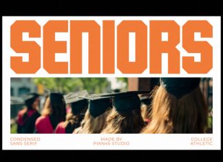 Seniors – College Athletic Sans Font preview image 1