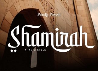 Shamirah – Arabic Style Display Font preview image 1