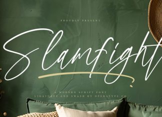 Slamfight Font preview image 1