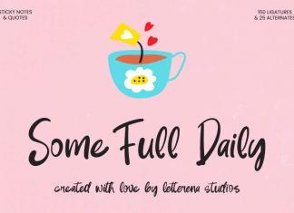Some Full Daily – Sticky Notes & Quotes Font preview image 1