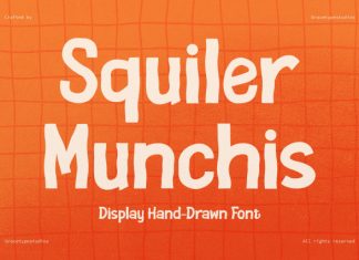 Squiler Munchis Display Hand Drawn Font preview image 1