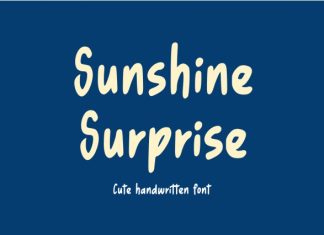 Sunshine Surprise Font preview image 1