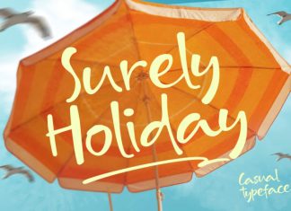 Surely Holiday – Summer Handwritten Font preview image 1