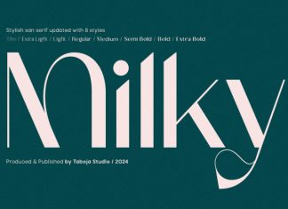 TBJ Milky Font preview image 1