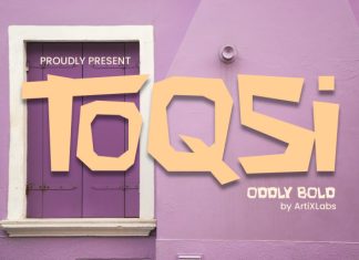 TOQSI Bold Quirky Geometric Typeface Font preview image 1