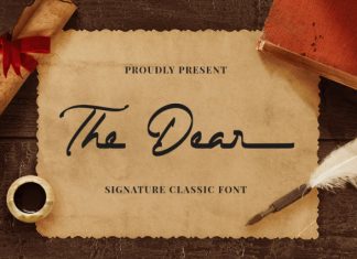 The Dear – Signature Classic Font preview image 1