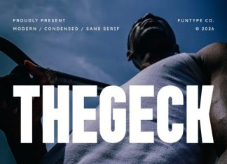 Thegeck – Modern Condensed Sans Serif Font preview image 1