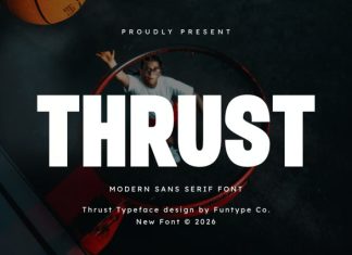 Thrust Font preview image 1