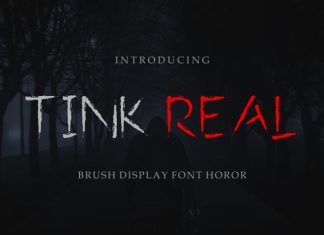 Tink Real – Handwritten Display Font preview image 1