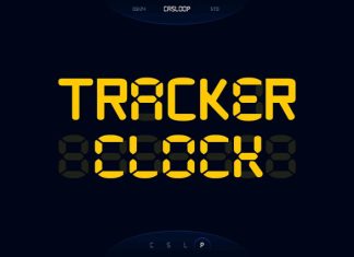Tracker Clock – Stopwatch 2 Fonts preview image 1
