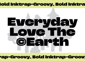 Triver – Bold Inktrap Font preview image 3