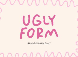 Ugly Form – Handbrushed Font preview image 1